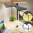 LED Desk Lamp For Home Office,Super Bright Desk Lamp With Clip,Triangle Desk Light,360° Adjustable Swivel Table Lamp,Eye Protection,Screen Monitor Light,Work Read Design Student