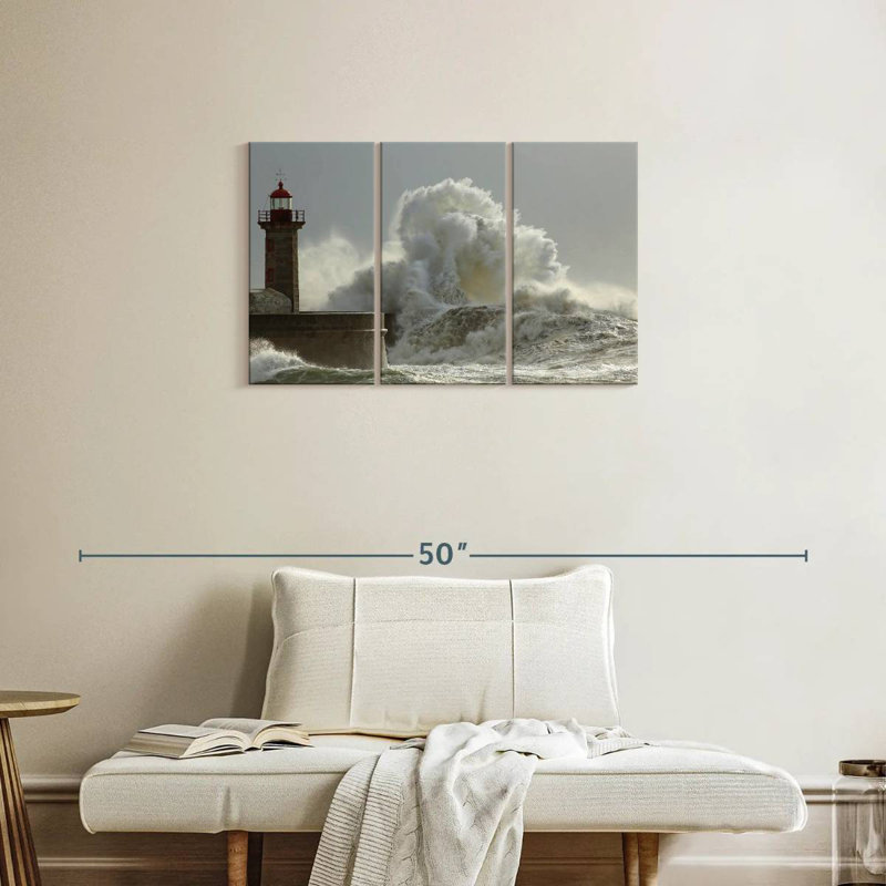 Vagues du phare d'Aletra Felgueiras, H 20 po x l 33 po