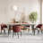 Modern Faux Leather Dining Chairs Upholstered Solid Back Side Chair-672360904