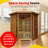 Heatwave 4-Person Cedar Corner Infrared Sauna with 10 Carbon Heaters