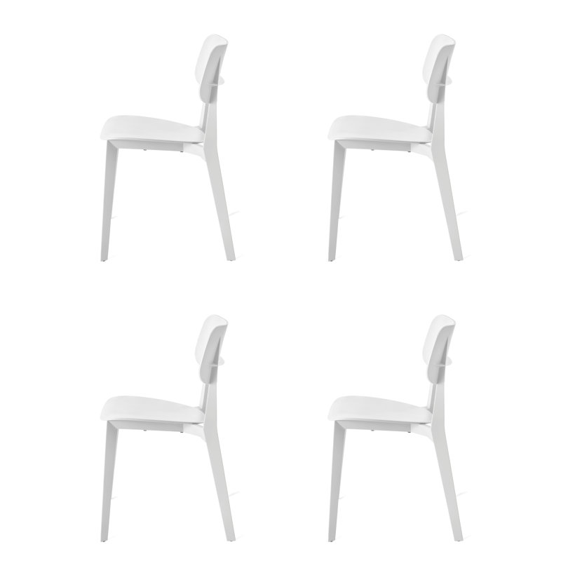 Chaise empilable d'extérieur et d'intérieur Stellar, Blanc