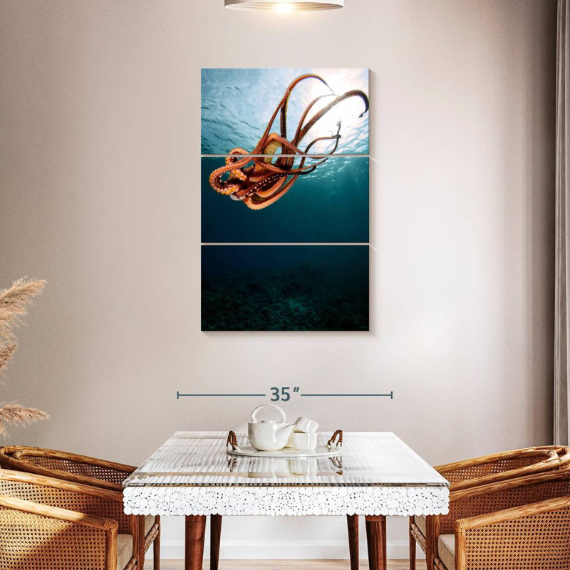 Brampt Diving Octopus, 32" H x 20" W