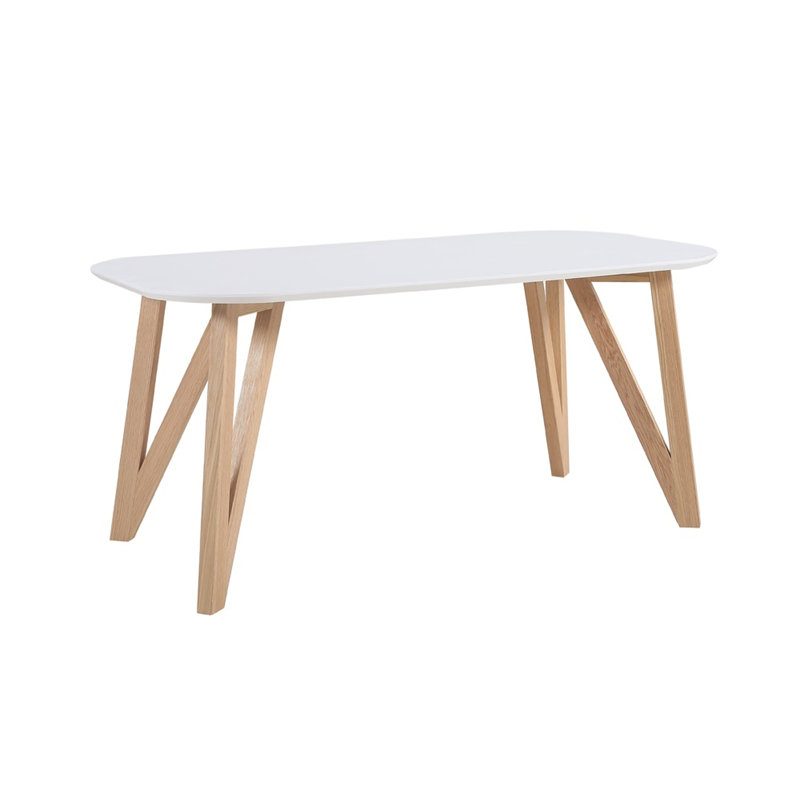 Madalyn Oval Dining Table, White
