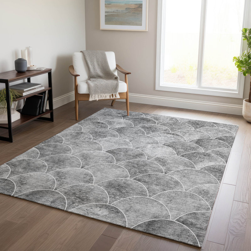  Karter Machine Washable Indoor/Outdoor Rug, Rectangle 2'6" x 3'10"