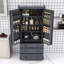 Garde-manger Farmhouse, armoire de rangement haute avec 3 tiroirs et tablettes réglables-1934500106