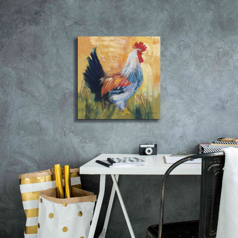 Avelines Horace sur toile par Carol Rowan, H 18 po x l 18 po x P 0,75 po