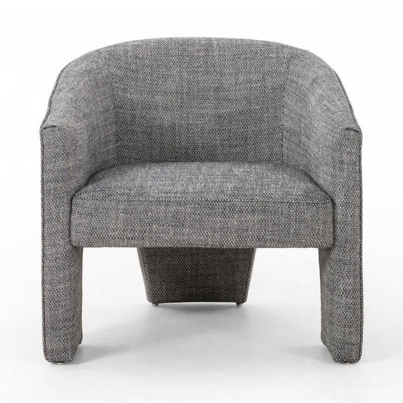 Brayson Upholstered Barrel Chair, Barron Smoke