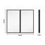 26X30 Inches Black Metal Framed Wall Mount Or Recessed Bathroom Medicine Cabinet With Mirror
