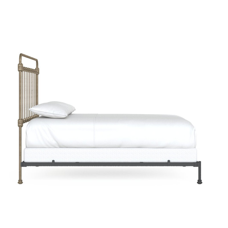 160 Picket Fence Bed | Hidden Foot Standard, Twin, Vintage Gold