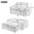 Upholstered Sleeper Bed, Pull Out Sofa Bed Couch Attached Two Throw Pillows, Comfy Sofa-994569176