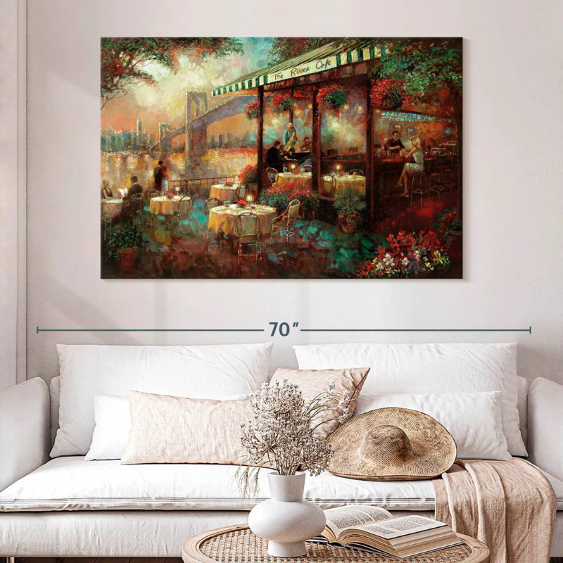 Yarlin The River Cafe, 34" H x 51" W