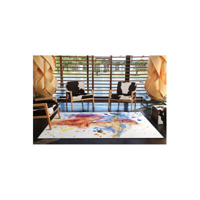 Tapis décoratif lavable à motif dessiné enfant fille