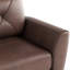 Cuir véritable 62 po - couleur miel. Style transitionnel classique avec coussins. Structure en bois, rembourrage en mousse confortable brun pour le salon. Conception élégante 2, siège-1672986386