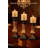 Ornate Resin Pillar Candle Holders Set Of 3 Baroque Gothic Decorative Candlesticks In Black & Gold (8", 10", 12") For Home Decor, Weddings & Centerpieces