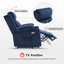 Upholstered Heated Massage Chair-1935285855