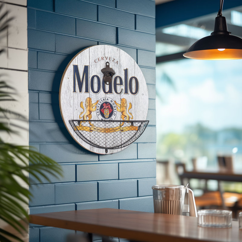 Signe de décoration murale Model Bar Cerveza