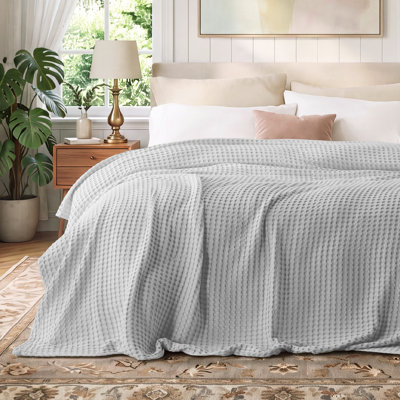 Bedsure 279gsm Cotton & Rayon from Bamboo Waffle Blanket GentleSoft™️