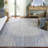 Ebony Hand Tufted Wool Cotton with Latex Floral Rug in Ivory/Blue-1514961164