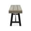 Banc d'extérieur en bois gris tenace