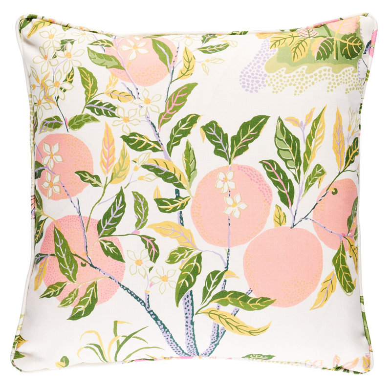 Coussin Citrus Garden I / O, H 18 po x l 18 po
