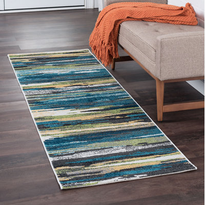 Tapis bleu camouflage