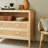 Modern Burlywood Solid Wood Sideboard