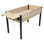 Lit de jardin surélevé, boîtes à fleurs en bois à pieds en métal avec tablette de rangement pliante, boîte à fleurs surélevée pour cultiver des herbes fraîches, des légumes, des fleurs pour le patio extérieur, une terrasse, un balcon