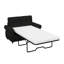 Causeuse-lit escamotable de 57,9 po avec matelas en mousse à mémoire de forme et 2 ports USB pour le salon-115733493