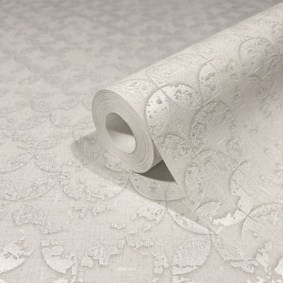 City Romance Collection Stippled Geometric Wallpaper Roll
