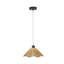 Lustre en rotin à une lumière avec motif tressé-312064462