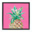 Ananas sur toile encadrée flottante rose par Patricia Pinto-1074335255-1074335253