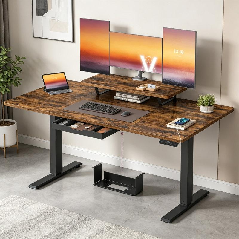 Adjustable Height MDF Standing Desk