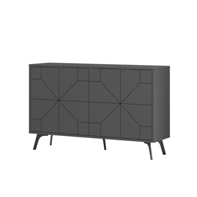 Dune Console Sideboard Geometric Design Wide 123cm