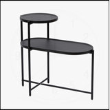 Modern 2-tier Coffee Table with Wood Storage Shelf and Stylish Design