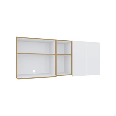 Armoire murale, 2 portes, 4 tablettes
