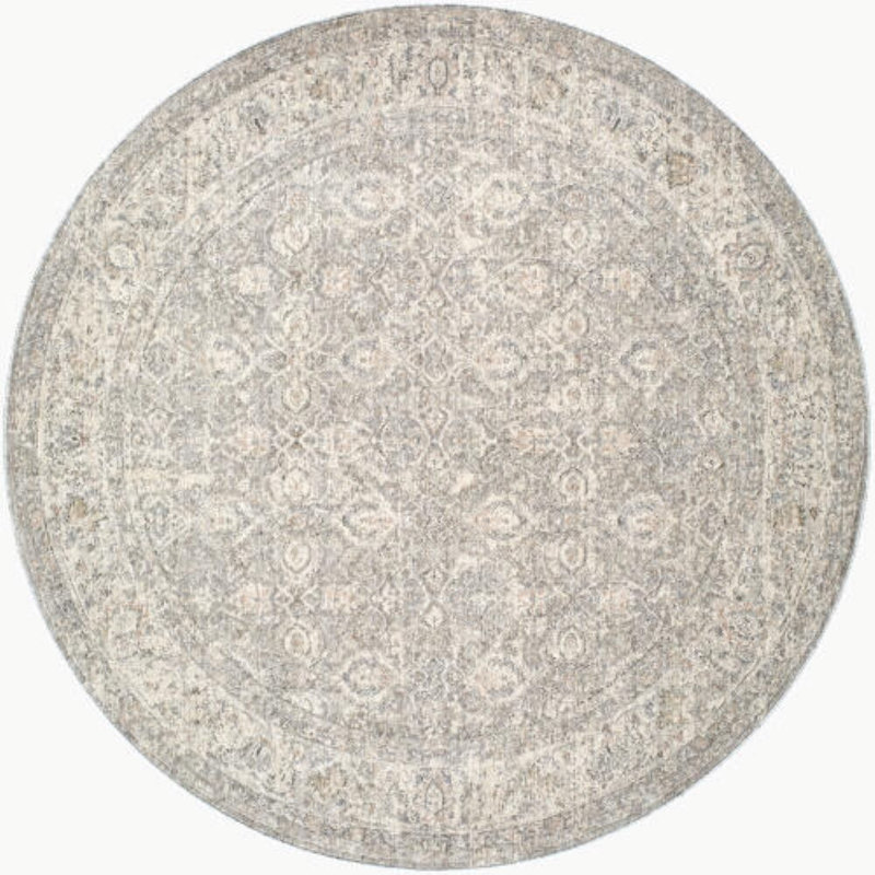 Hendrick Machine Woven Indoor Area Rug, Round 6'7"