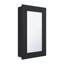 Armoire étroite noire pour la cuisine - H 25,7 po x l 15,7 po avec trois tablettes intérieures et un miroir de porte élégant avec miroir-1082009397