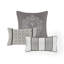 Édredon de luxe pour très grand lit - 7 pièces, édredon gris-121400163-121400165