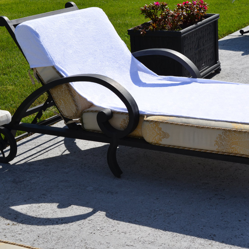 Housse standard pour chaise longue, S, Blanc