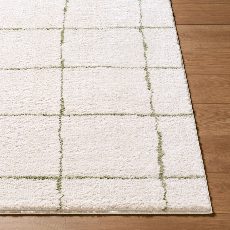 Tapis tissé à la machine ELLE Decor X Livabliss Rivoli, Cream/Olive, Rectangle 7 pi 10 po x 10 pi