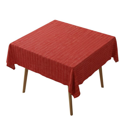 Elegant Tablecloth (55 x 55 Inches), 65% Cotton / 35% Polyester, Easy Clean, Machine Washable at 86°F, Tumble Dryer Safe, Ironable | Perfect for Dining Table & Special Occasions, Durable & Stylish Design