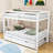 Dorriel Twin Over Twin/King Wooden Convertible Bunk Bed With Twin Size Trundle-1016193039