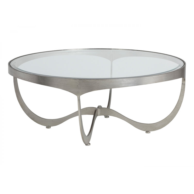 Metal Designs Sophie Cocktail Table, Silver Leaf