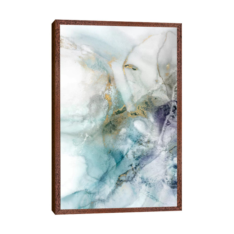 Blotting I by Isabelle Z - Painting on Canvas, 101.6 cm H x 66.04 cm W, Classic Brown Wood Framed