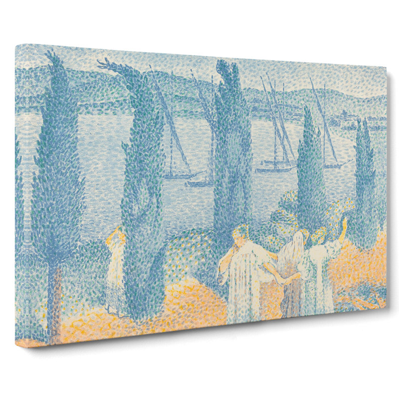 The Promenade by Henri-Edmond Cross - Wrapped Canvas Painting, 50cm H x 76cm W x 3cm D