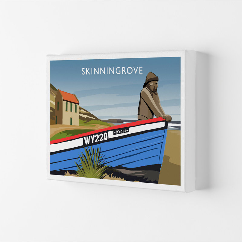 Skinningrove by Richard O'Neill - Print, Wrapped Canvas, 40cm H x 50cm W x 4cm D