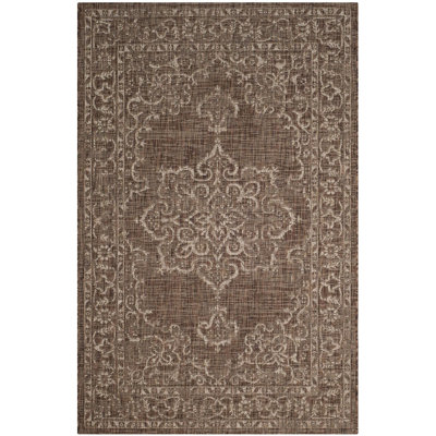 Kori Rectangle Oriental Hand Woven Indoor / Outdoor Area Rug
