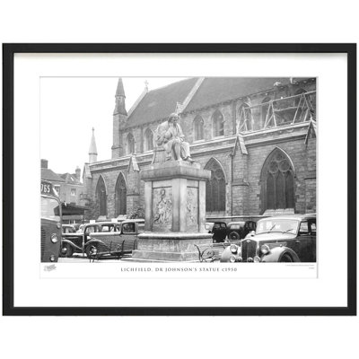 Lichfield, Dr Johnson's Statue C1950 1 Piece Single Picture Frame Wall Art