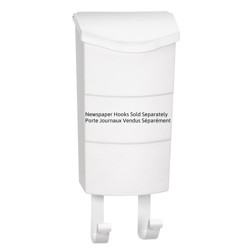 Plastic Wall Mounted Mailbox, White