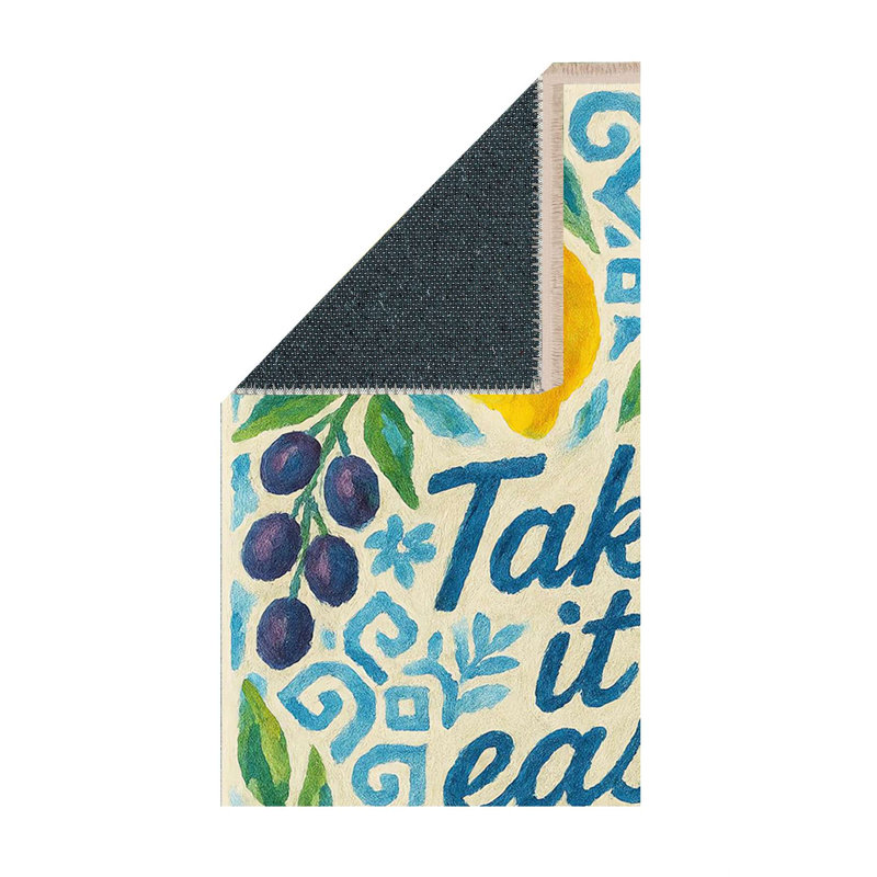 Citrus Grove 'Take It Easy' Kitchen Mat